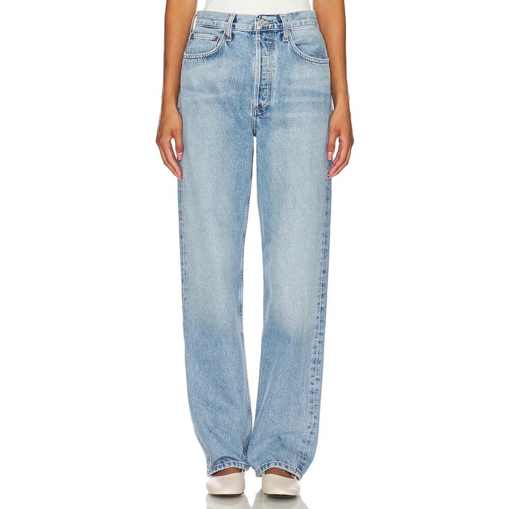 AGOLDE Kelly High Rise Relaxed Straight Jeans in Harmonic